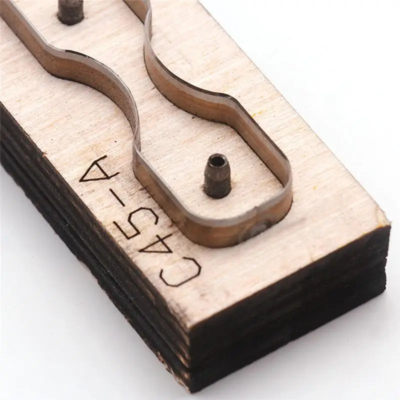 Wooden Punching Die Keychain Stencil – DIY Leather Cutting Mould