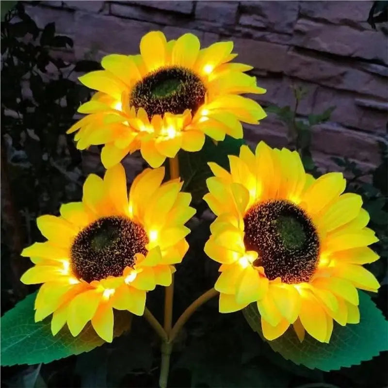 Solar Angel Sunflower Outdoor Lights – Waterproof 2-Pack