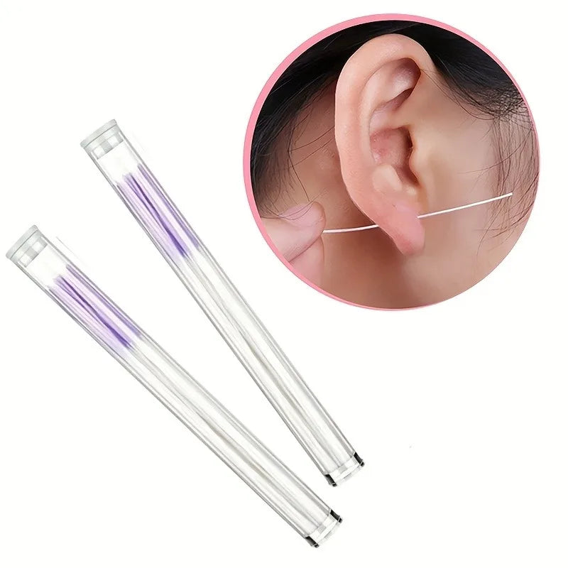 70-Piece Ear Piercing Cleaning Floss – Unscented Dirt Cleaner