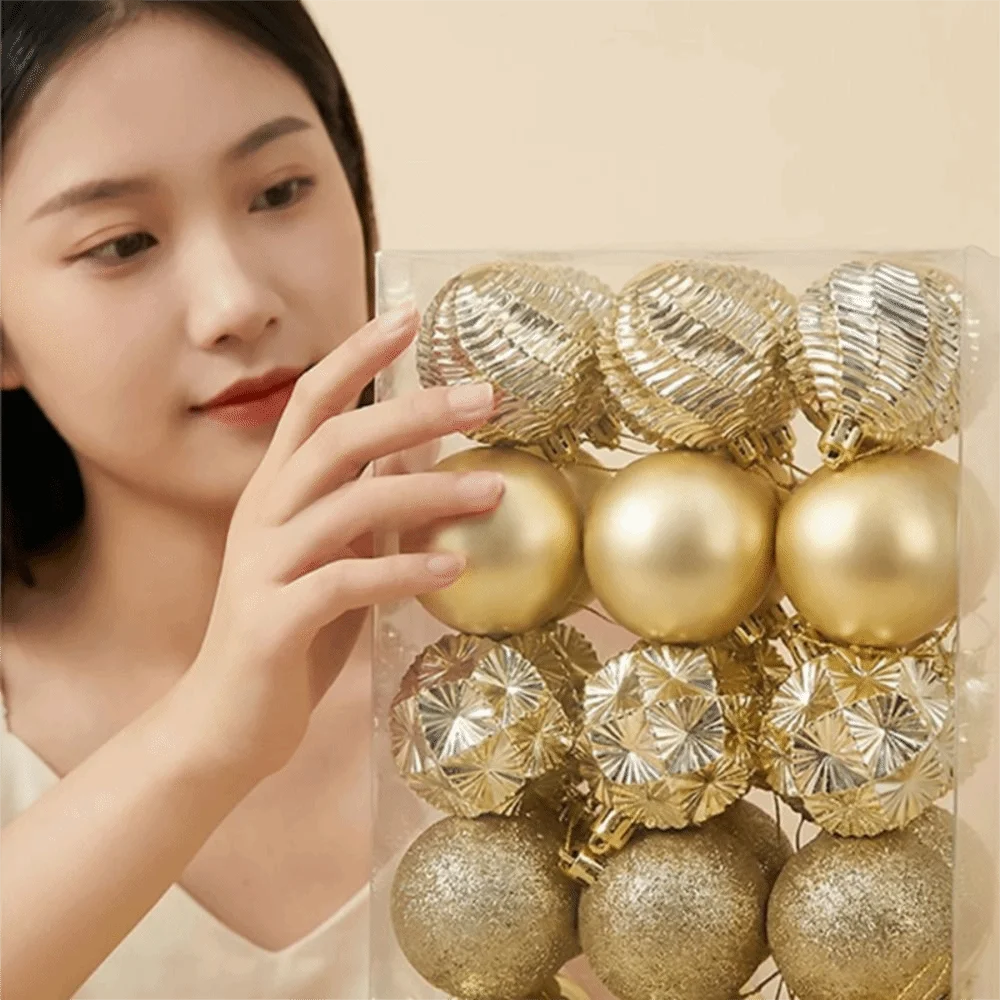 36PCS Christmas Ball Ornaments Set – Hanging Xmas Tree Decor