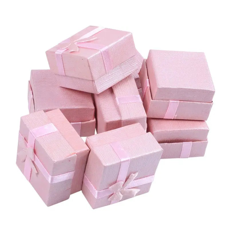 192-Piece Square Ring Jewelry Gift Box Set – Assorted Colors
