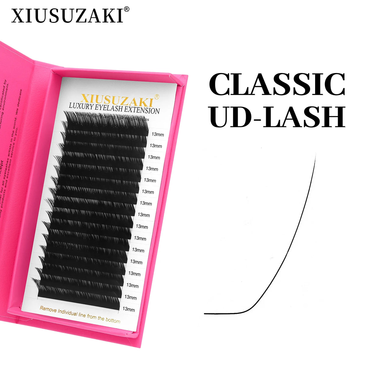 XIUSUZAKI UC/UD Curl Matte Black Individual Lash Extensions