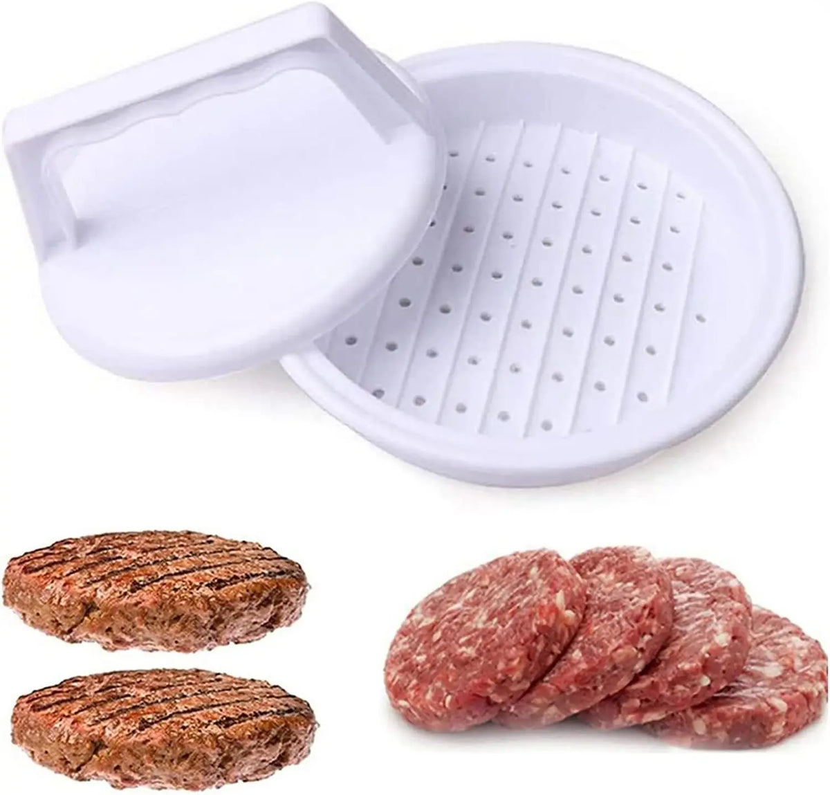 Hamburger Patty Press – Non-Stick Burger Mold for Grill Patties