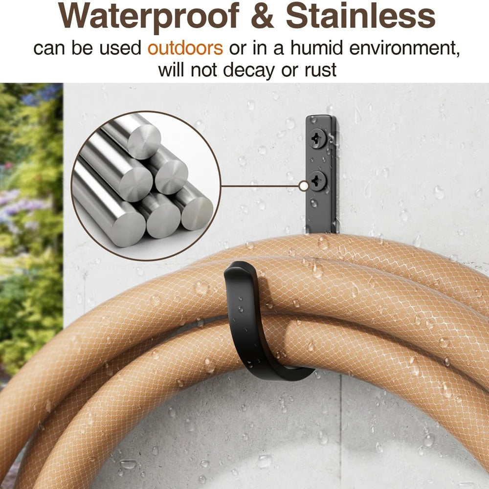 J-Shape Black Wall Mount Hook – Iron Coat & Towel Hanger