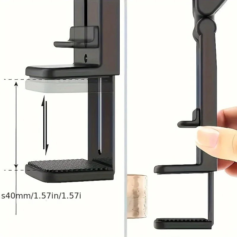 2-Pack Airplane Phone Holder 360° Swivel Tray Table Stand