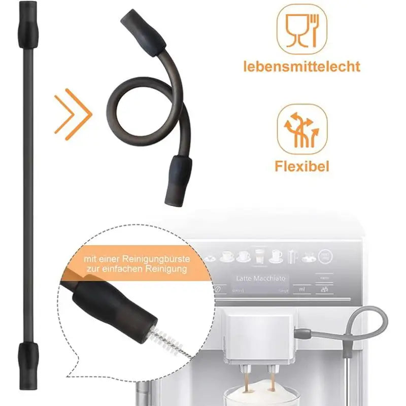 Coffee Machine Milk Hose & Pipe Cleaning Kit | Silicone Tube