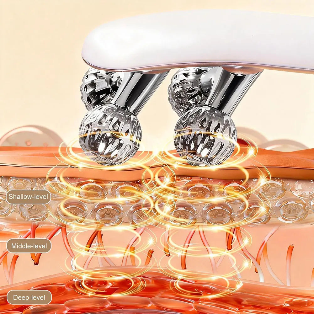 Electric 3D Face Roller Massager – EMS Microcurrent Skin Tool