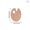 Wooden Paint Palette with Thumb Hole – Color Mixing Tray