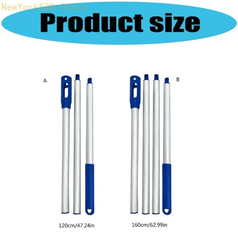 Telescopic Aluminum Pool Cleaning Pole – 8 to 15 ft