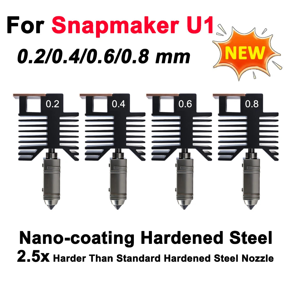 Upgraded Hotend Kit for Snapmaker U1 – Ceramic Block Plug & Play