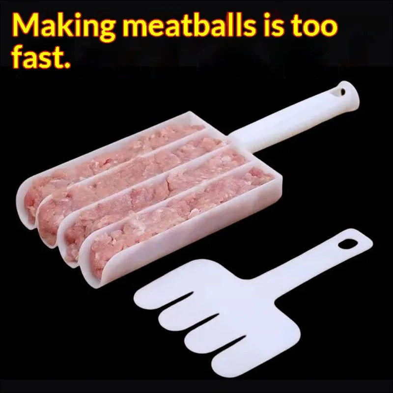 Quadruple Meatball Maker Mold – Fish Ball & Dumpling Tool