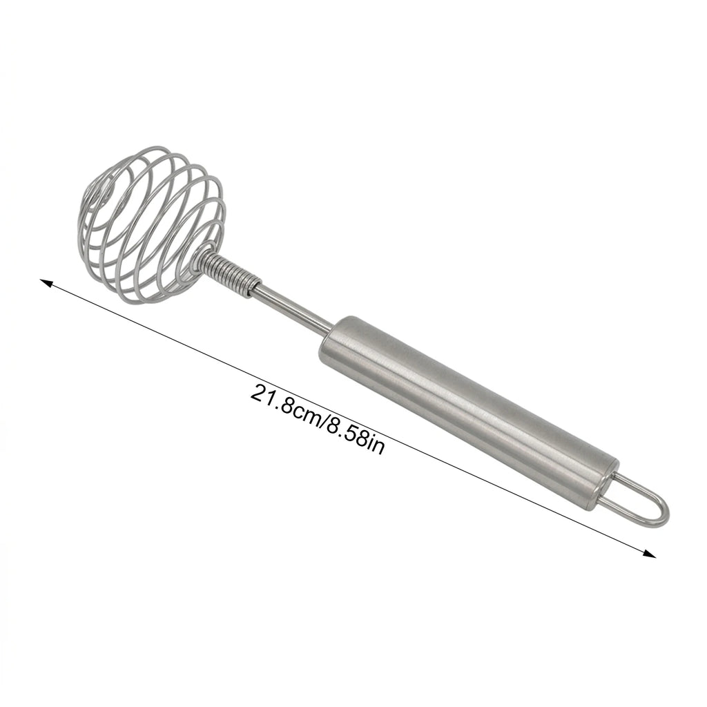 Stainless Steel Manual Whisk – Ergonomic Egg Beater Tool