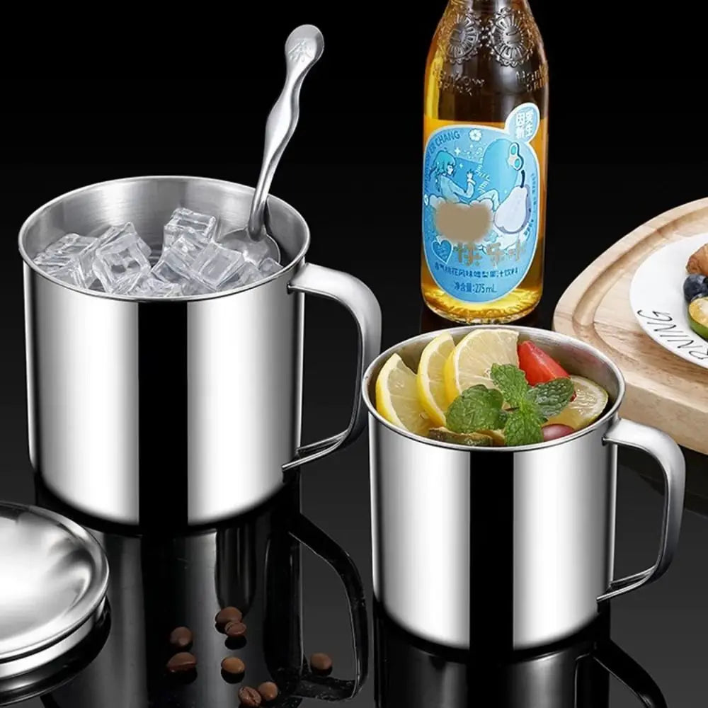 304 Stainless Steel Travel Mug with Lid & Handle 200–1250ml