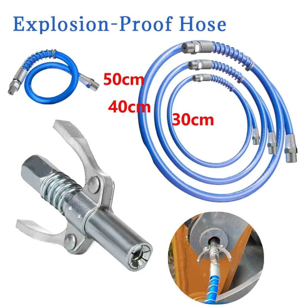 Grease Gun Coupler 10000 PSI Leak-Free Quick Release Nozzle
