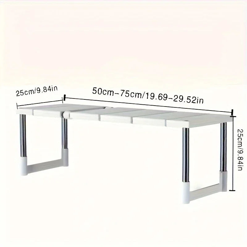 Adjustable Under Sink Organizer Rack – Expandable Cabinet Storage