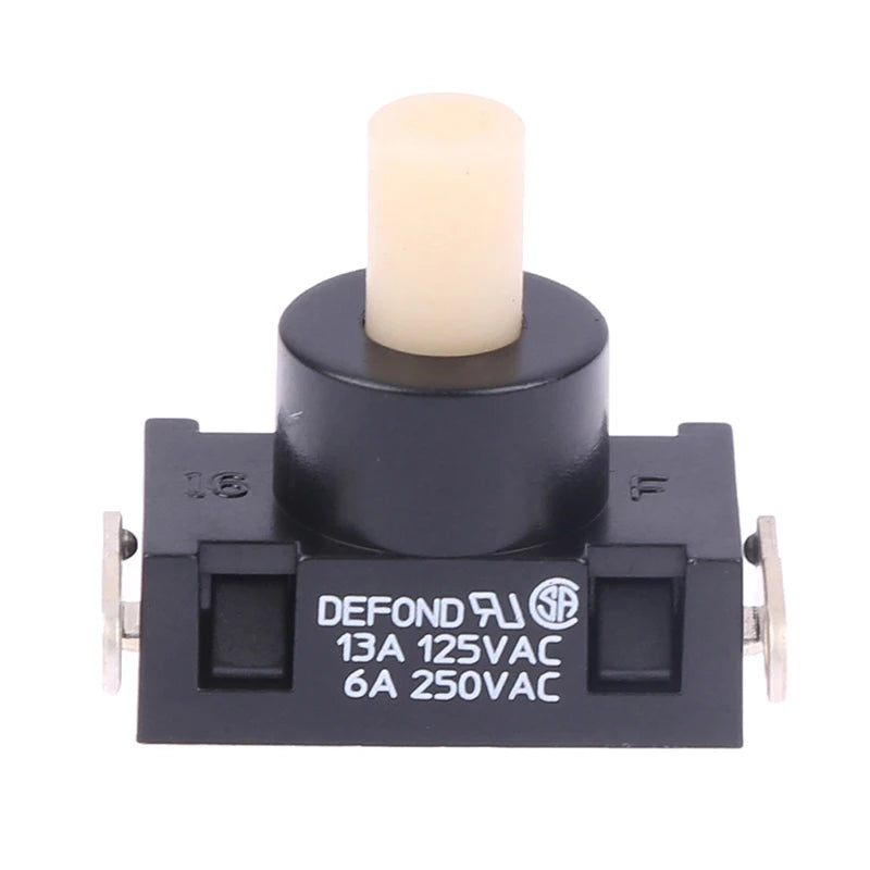DPC-1114 Self-Locking Power Button Switch 250VAC 6A Vacuum