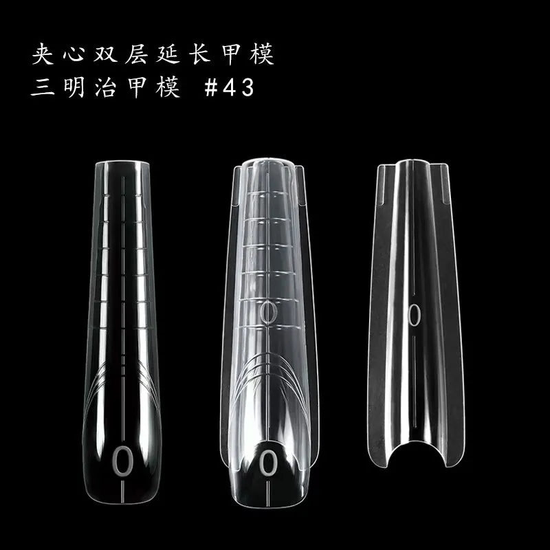 140/280Pcs Dual Form Nail Molds – 14 Sizes Extension Kit