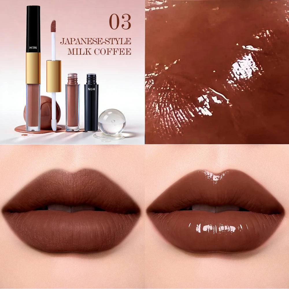 COSASTYA 2-in-1 Matte & Gloss Lipstick – 6 Shades, Waterproof