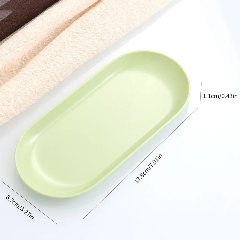Oval Nail Art Storage Tray – Manicure Tool Organizer