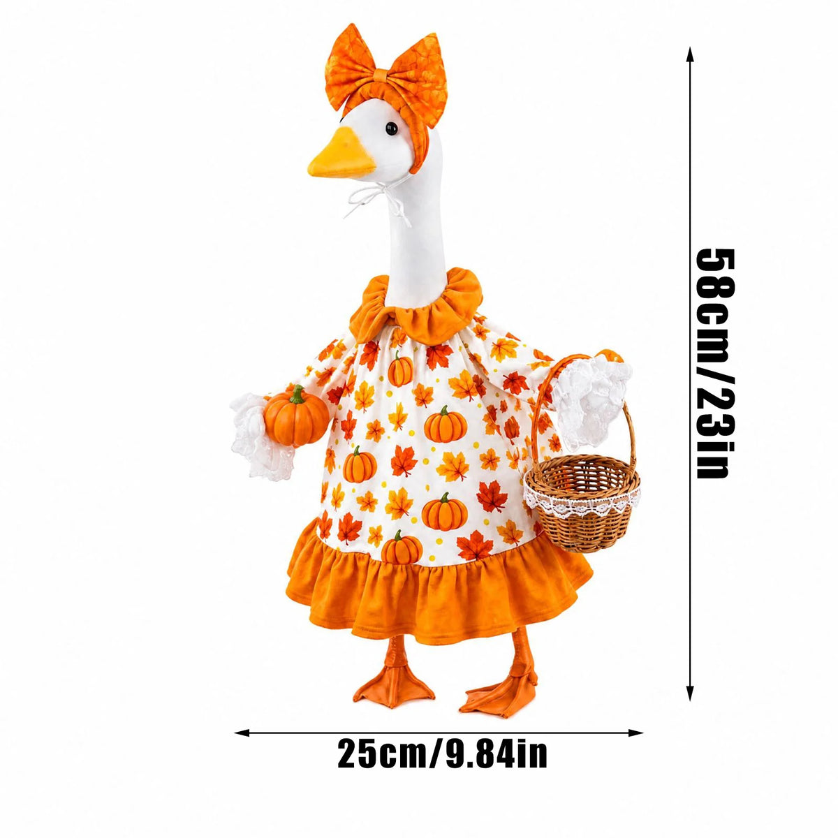 Thanksgiving Porch Outfit Set for 23 Inch Figure – Bow Included
