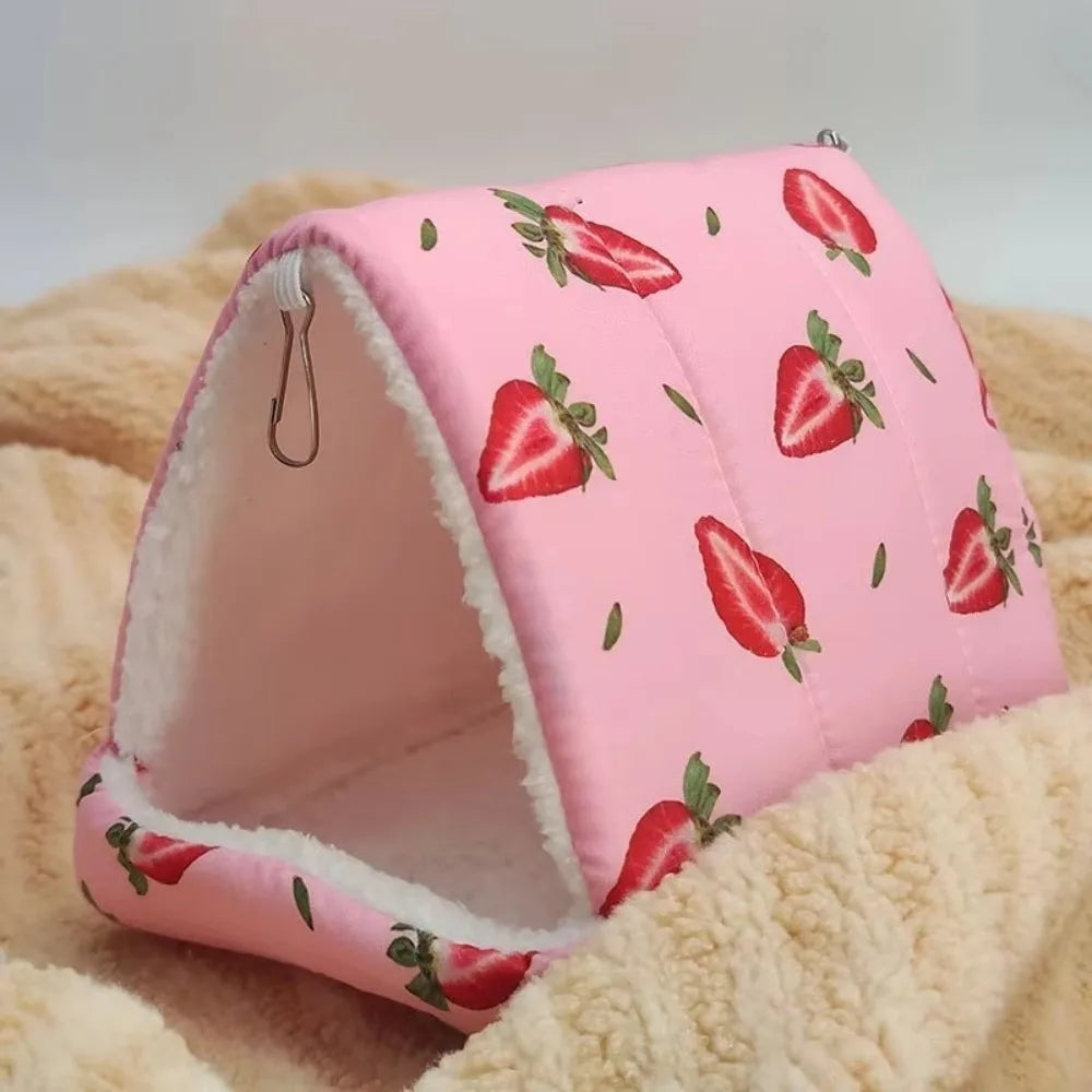 Warm Fleece Pet Hammock Nest for Hamster, Bird & Small Pets