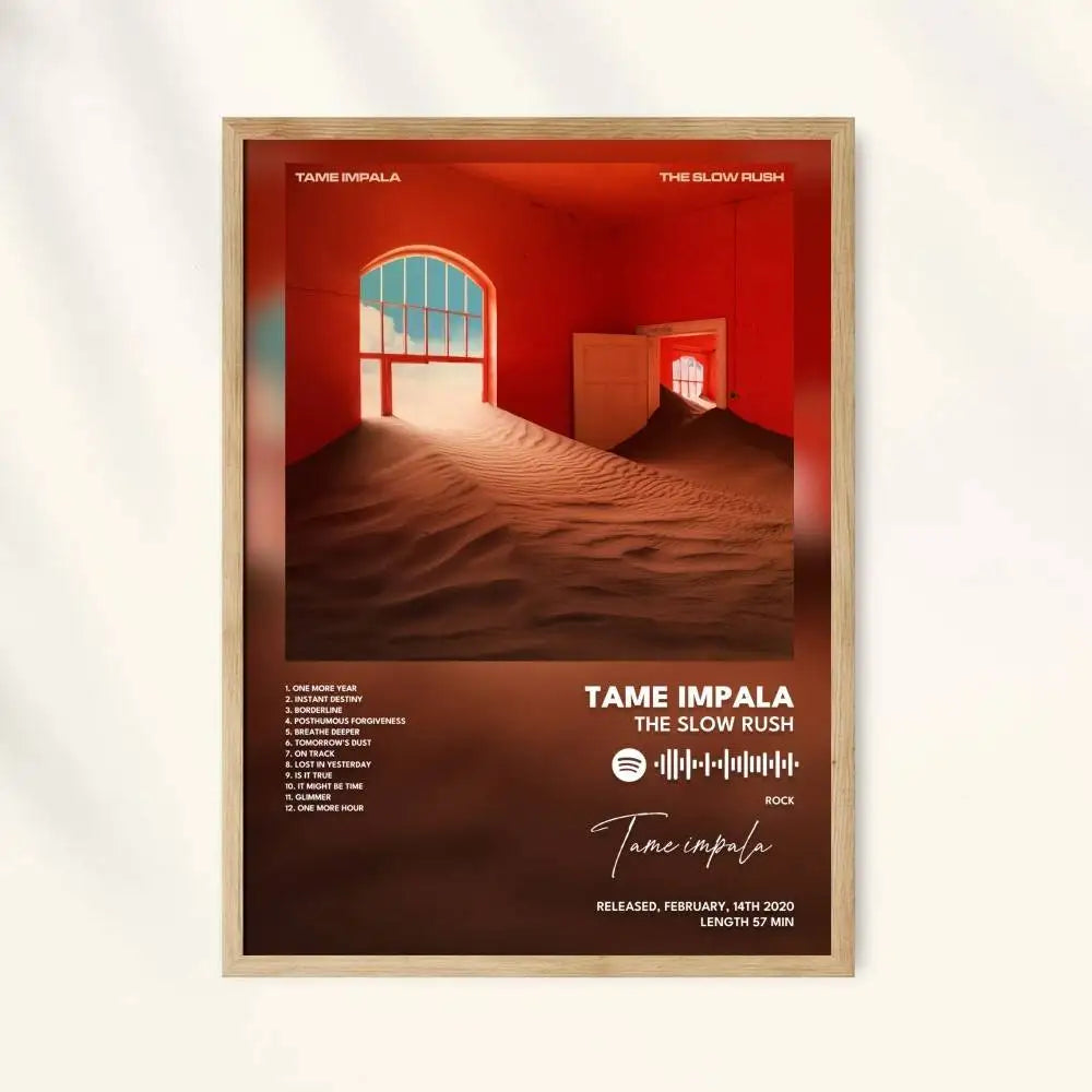 Tame Impala Self-Adhesive Art Poster – Waterproof Wall Sticker