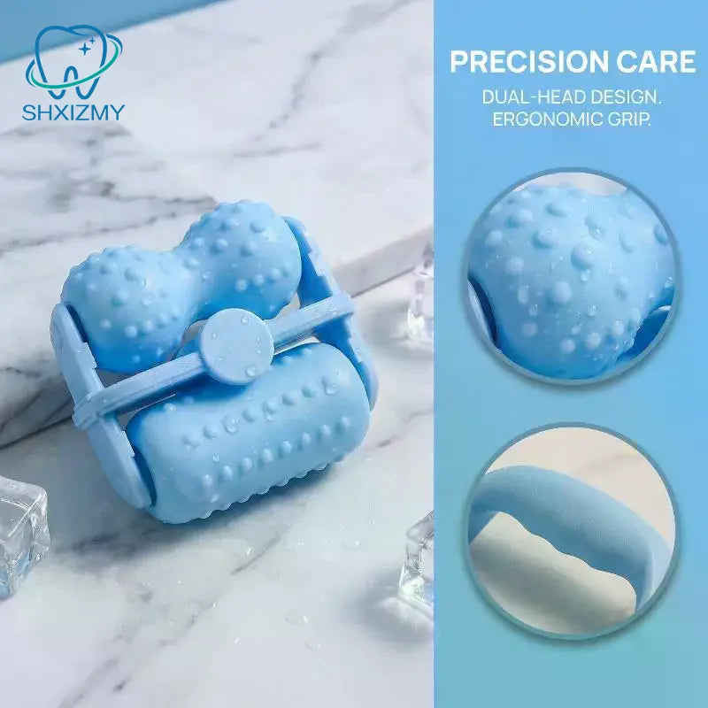 Dual Head Face Ice Roller – Cooling Facial & Eye Massager