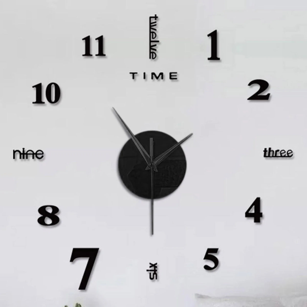 DIY 3D Mirror Wall Clock – Frameless Silent Sticker Clock