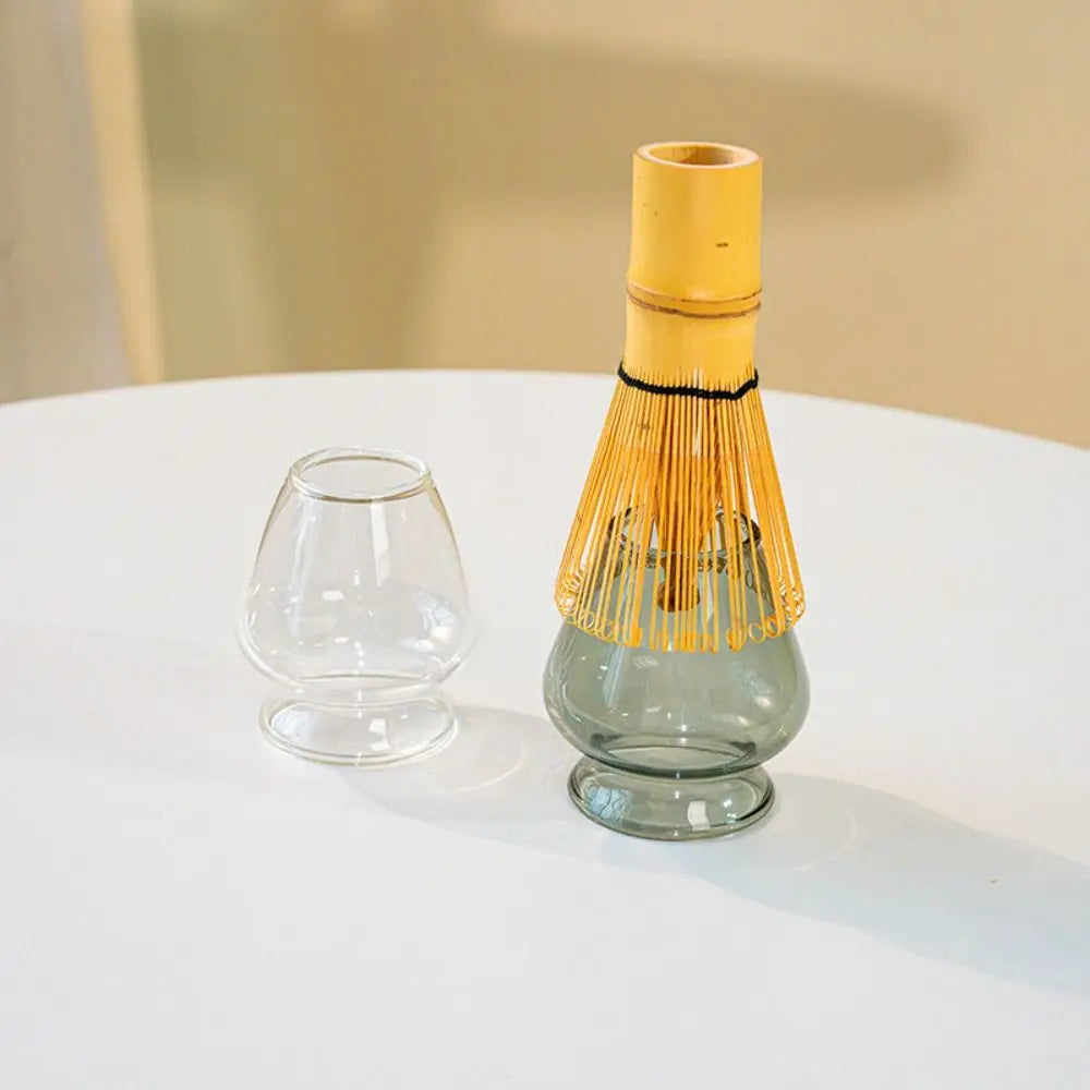 Glass Matcha Bowl with Pouring Spout – Japanese Tea Set