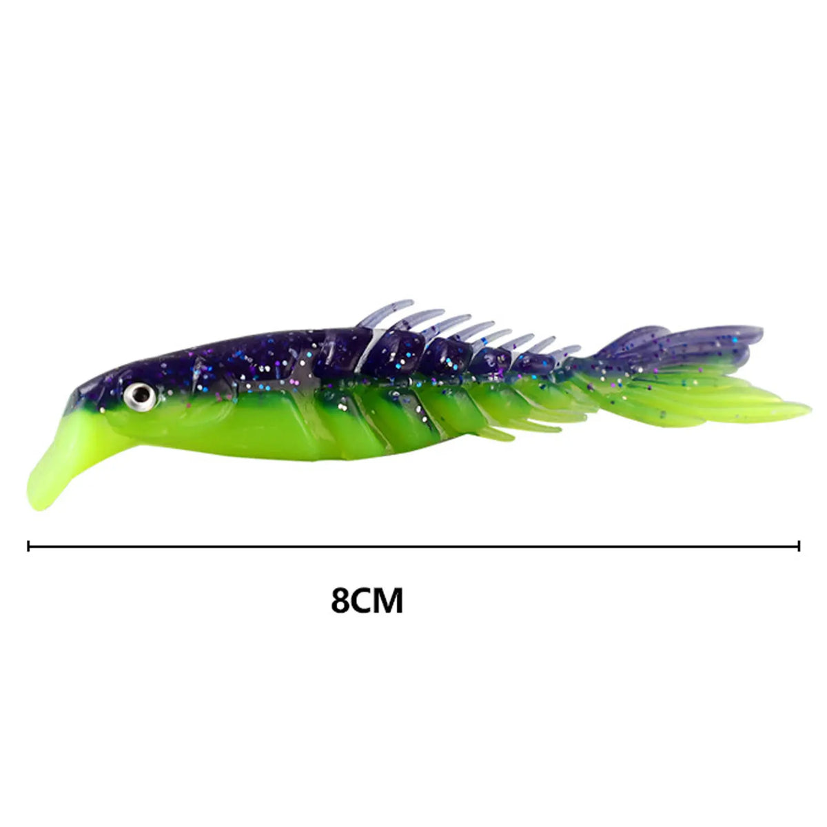 7-Pack 3D Eye Soft Plastic Fishing Lures Swimbaits Set