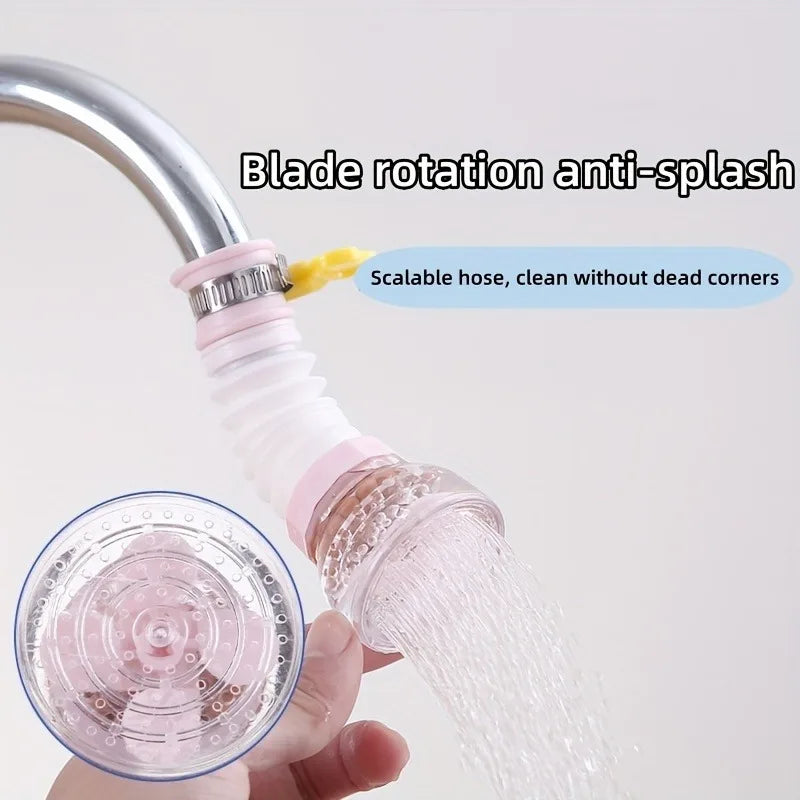 Adjustable Swivel Faucet Extender – Splash-Resistant Kitchen Tap