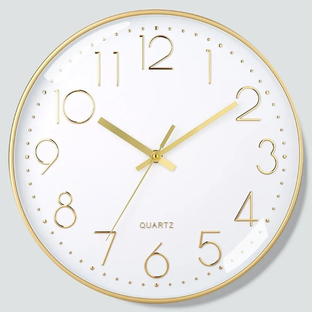 8 Inch Silent Quartz Wall Clock – Battery Operated Home Decor