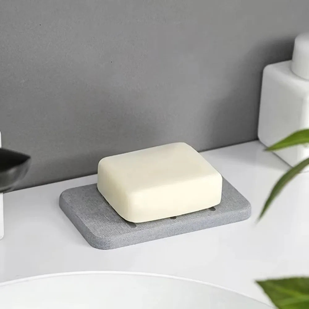 Diatomaceous Earth Soap Dish – Quick-Dry Self-Draining Holder