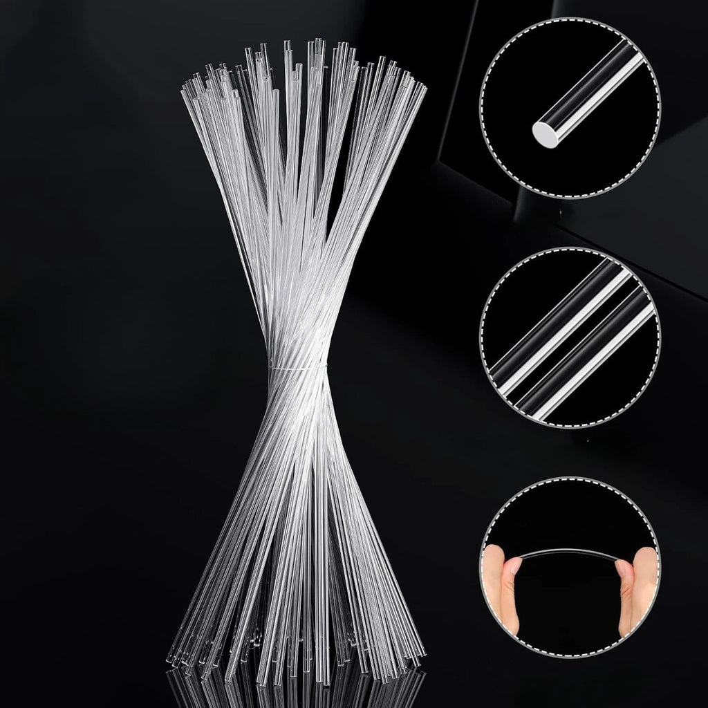 Clear Acrylic Rods 10cm – Cake Topper & DIY Dowel Sticks