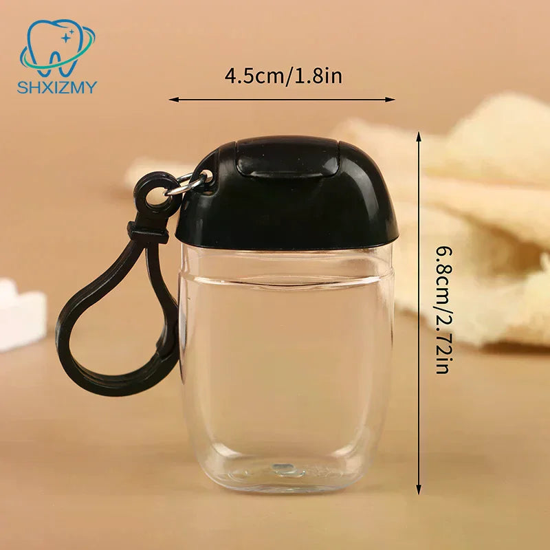 30ml Portable Refillable Bottle with Hook | Mini Travel Dispenser
