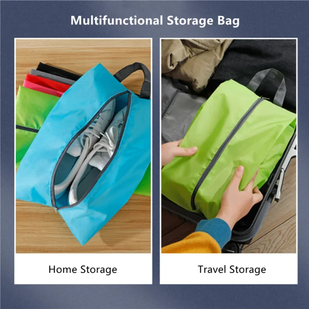Waterproof Oxford Travel Shoe Bag – Zipper Storage Organizer