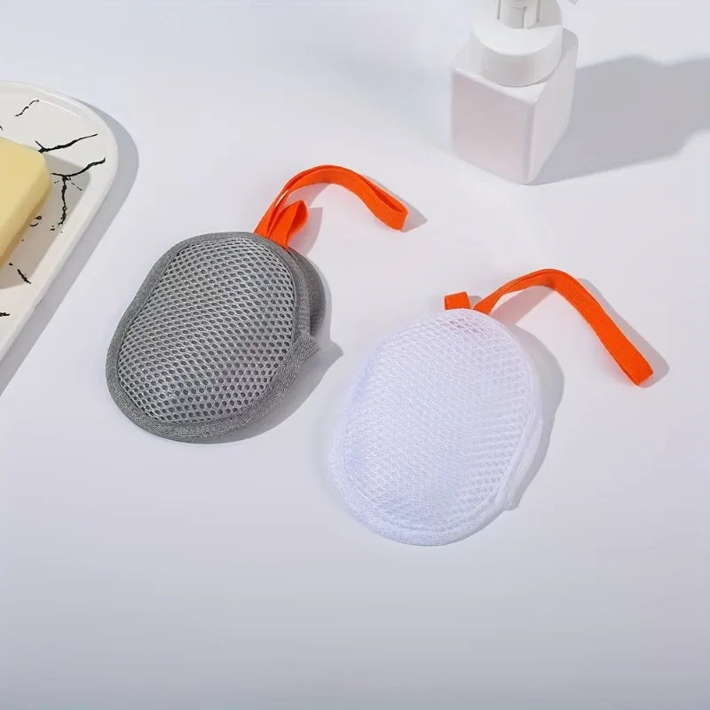 Soft Drawstring Soap Net Bag for Shower, Bath & Travel