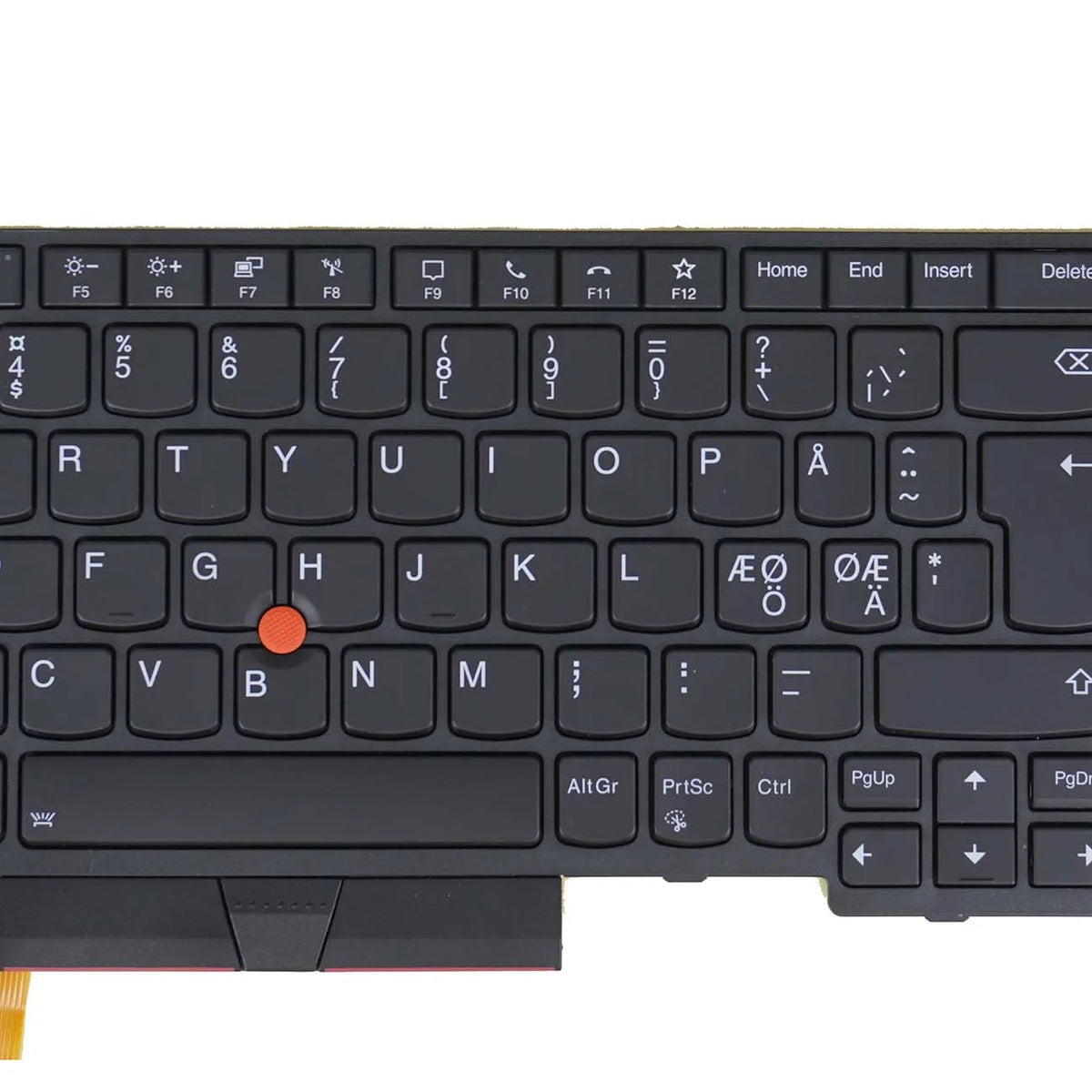 AZUBAY Backlit Keyboard ThinkPad T590 P52 P72 Nordic Layout
