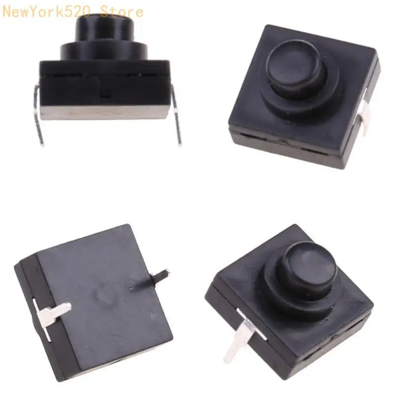 10-Pack Flashlight Push Button Switch 1A 30V 2-Pin CB-1212-112D