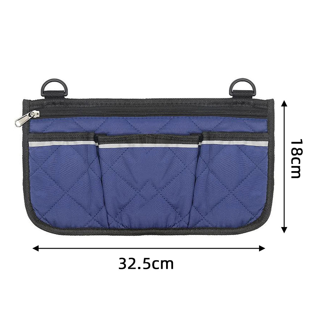 Wheelchair Armrest Side Storage Bag – Large Capacity Pouch