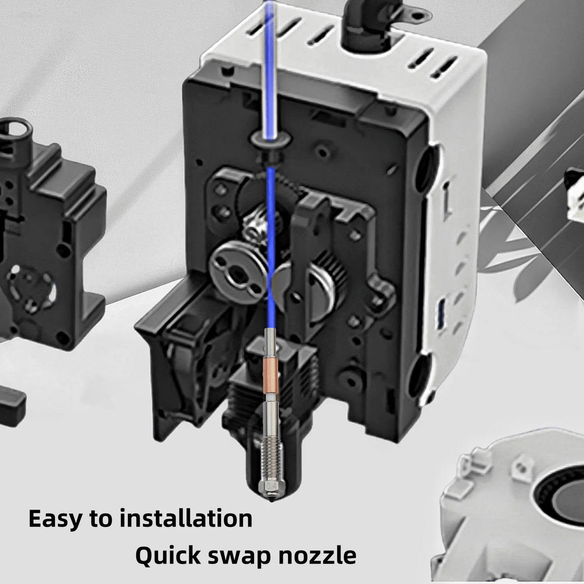 BEGRINT Bimetallic Hotend Nozzles for QIDI Plus4 – 0.2–0.8mm