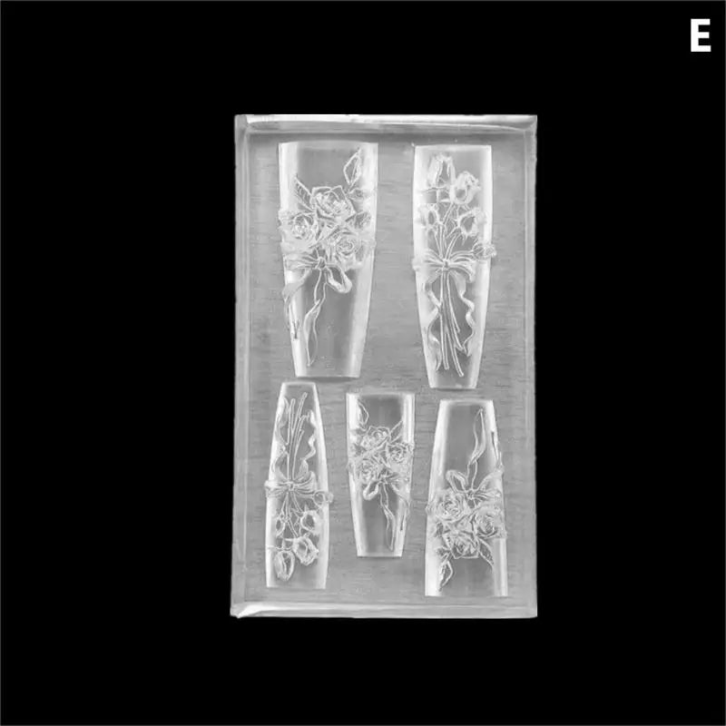 Lace Bowknot Silicone Nail Art Mold | French Manicure Stencil