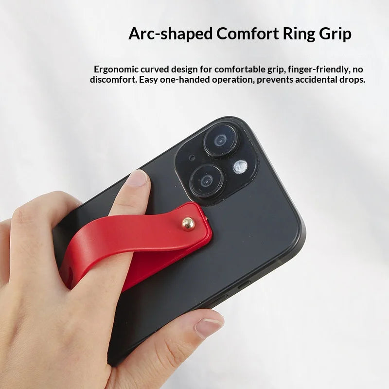 Sliding Phone Finger Strap Grip Holder & Foldable Stand