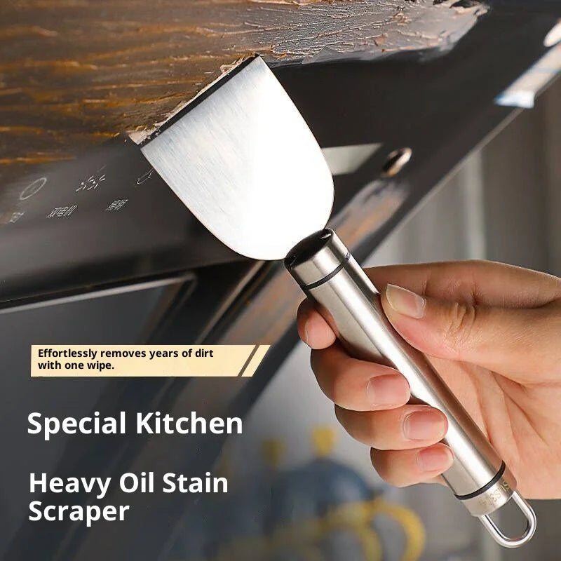 Stainless Steel Kitchen Scraper – Grease & Grime Remover