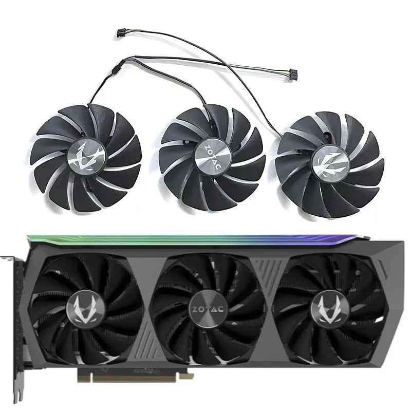 ZOTAC RTX 3080 3090 AMP GPU Cooling Fan Replacement GA92S2U 87mm