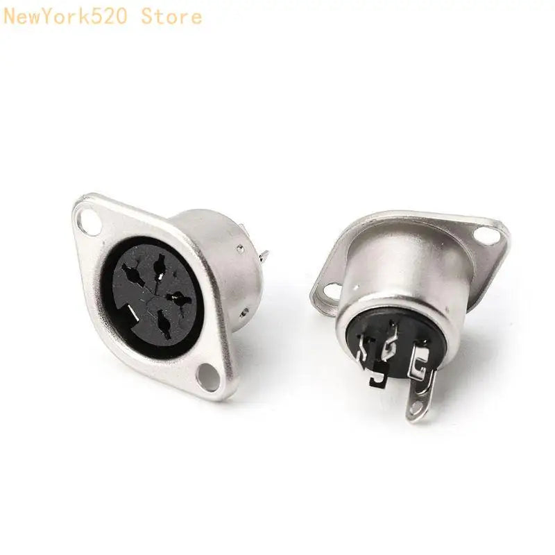 10PCS Female DIN Panel Mount Connector 3–8 Pin MIDI Adapter