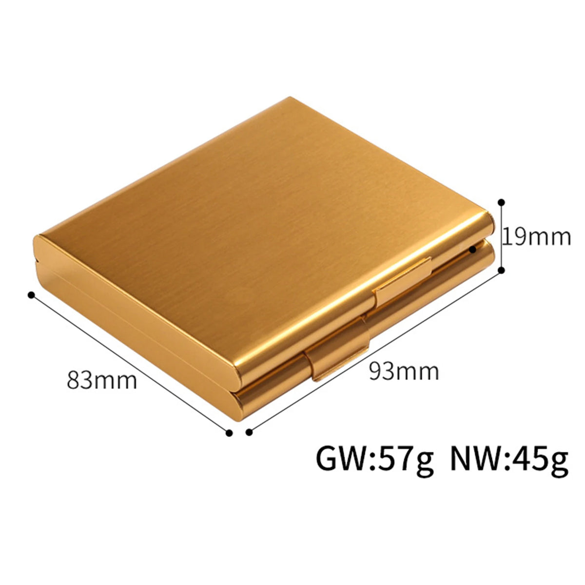 Ultra Thin Aluminum Cigarette Case – Slim Metal Holder Gift