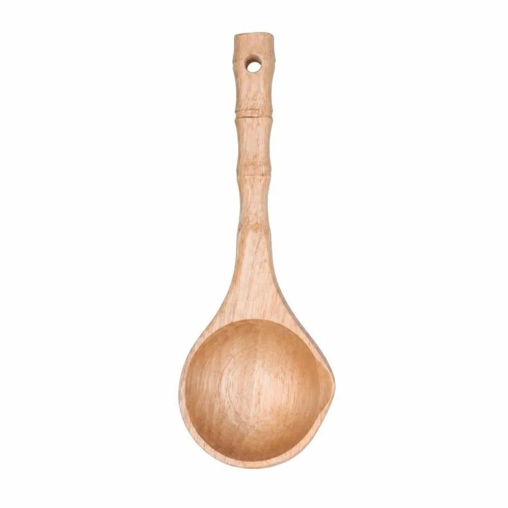 Solid Wood Bamboo Joint Porridge Scoop & Cooking Spoon