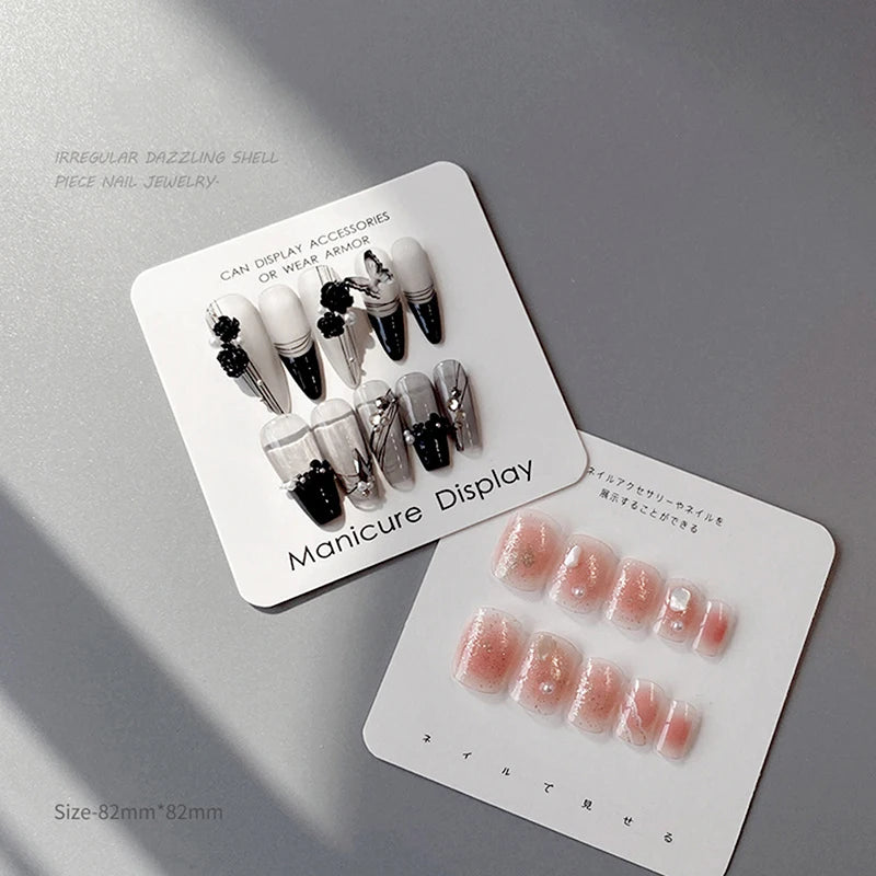 10Pcs Press On Nail Display Cards – Packaging for Small Business