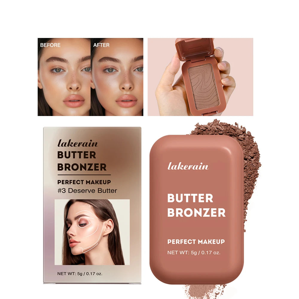 Butter Bronzer Matte Powder – 8 Shades, Contour & Highlight